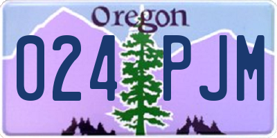 OR license plate 024PJM