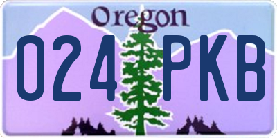 OR license plate 024PKB