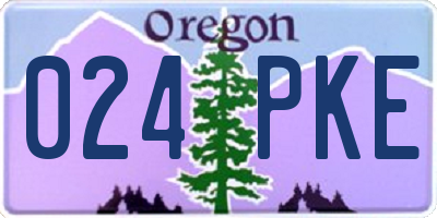 OR license plate 024PKE