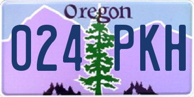 OR license plate 024PKH