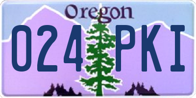 OR license plate 024PKI