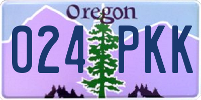 OR license plate 024PKK