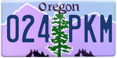 OR license plate 024PKM