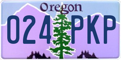 OR license plate 024PKP