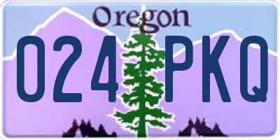 OR license plate 024PKQ