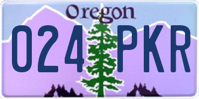 OR license plate 024PKR