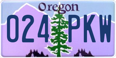 OR license plate 024PKW