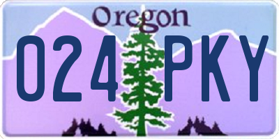 OR license plate 024PKY