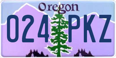 OR license plate 024PKZ