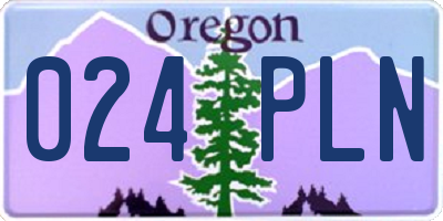 OR license plate 024PLN