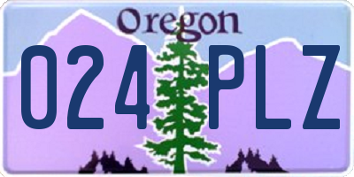OR license plate 024PLZ