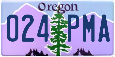 OR license plate 024PMA
