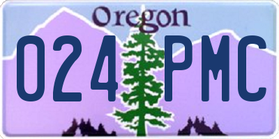 OR license plate 024PMC