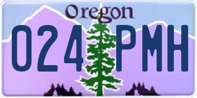 OR license plate 024PMH