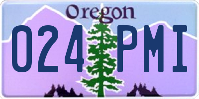 OR license plate 024PMI