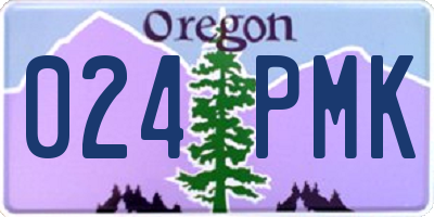 OR license plate 024PMK