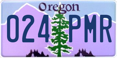 OR license plate 024PMR