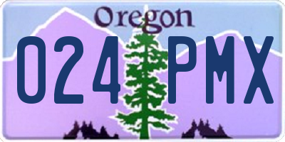 OR license plate 024PMX