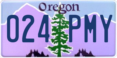 OR license plate 024PMY