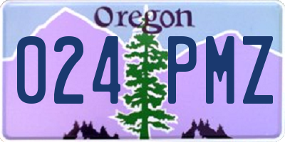 OR license plate 024PMZ