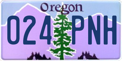 OR license plate 024PNH