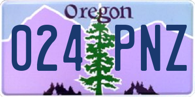 OR license plate 024PNZ