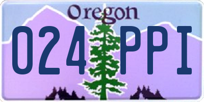 OR license plate 024PPI