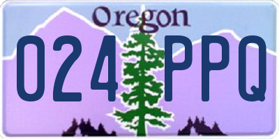 OR license plate 024PPQ