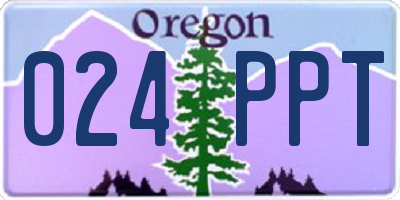 OR license plate 024PPT