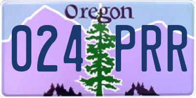 OR license plate 024PRR