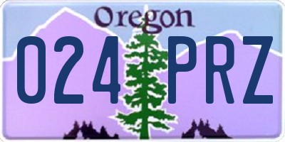 OR license plate 024PRZ