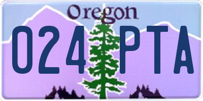 OR license plate 024PTA