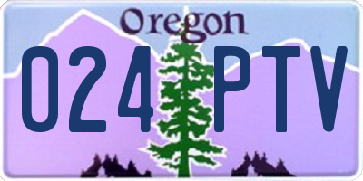 OR license plate 024PTV