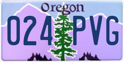 OR license plate 024PVG