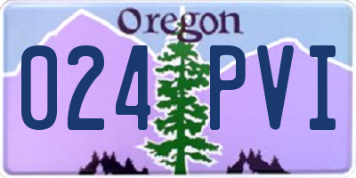 OR license plate 024PVI