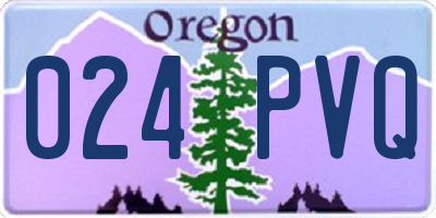 OR license plate 024PVQ