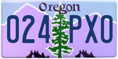 OR license plate 024PXO