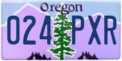OR license plate 024PXR