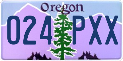 OR license plate 024PXX