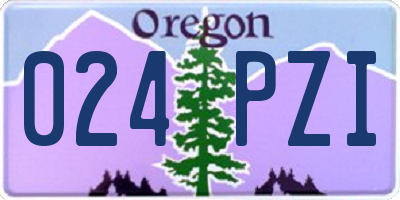 OR license plate 024PZI