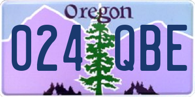 OR license plate 024QBE