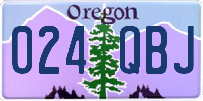 OR license plate 024QBJ