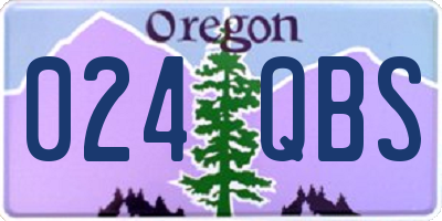 OR license plate 024QBS