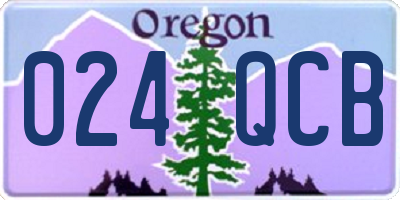 OR license plate 024QCB
