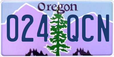 OR license plate 024QCN