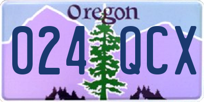 OR license plate 024QCX