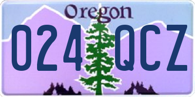 OR license plate 024QCZ