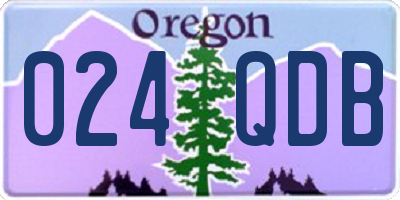 OR license plate 024QDB
