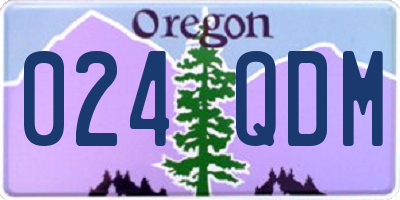 OR license plate 024QDM