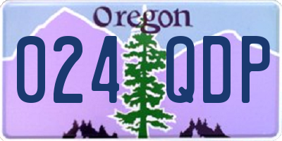 OR license plate 024QDP